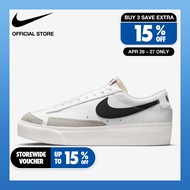 Nike Women's Blazer Low Platform Shoes - White