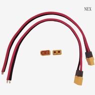XT60H Male Female Plugs Connectors Cable Wire 12AWG for  Connection
