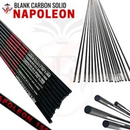 Blank carbon rod tip tegek custom solid Fukushima Napoleon strong Blank custom Rod