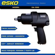 ESKO EA-1302 1/2" 1000Nm Twins Hammer Air Impact Wrench