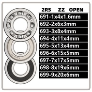 Ball Bearings 691 692 693 694 695 696 697 698 699  2RS/ZZ/Open Deep Groove Ball Bearings