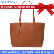 Kate Spade Handbag In Box 454 Large Tote Warm Gingerbread Brown KM713