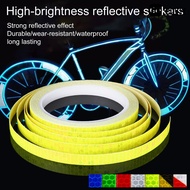 [GW]1 Roll Reflective Sticker Self Adhesive Wear Resistant PET Bike Decorative Reflective Sticker for Car