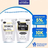 Hatomugi Botanical Japanese Black Apple natural shampoo and conditioner set controls oil, volumizes 