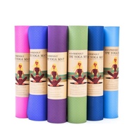 yoga mat yoga map yoga block Double-layer tpe Position Line Yoga Mat 6mm 8mm Fitness Mat Anti-slip F