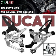 For DUCATI Panigale V2 899 959 1199 1299 Motorcycle Adjustable Footrest Rearsets Foot Rest Pedal Kit