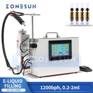 ZONESUN ZS-EL100R 0.2–2ml Small Bottle Filling Machine | Precision Oil Cartridge Vial Syringe Filler