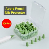 100pcs Apple Pencil Tip Cover Apple Pencil Nib Protector Protective Case Pack Replacement Tips for A