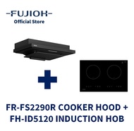 FUJIOH FR-FS2290R Made-in-Japan Cooker Hood (Recycling) and FUJIOH FH-ID5120 Induction Hob with 2 Zones