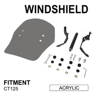 Motorcycle Windshield Acrylic Windscreen Covers Screen Wind Deflector For HONDA CT125 CT 125