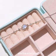 succbelive - opal galaxy ball bracelet สร้อยข้อมือเงินจี้โอโปลสีฟ้า ปรับขนาดได้ เหมาะสำหรับคนแพ้ง่าย