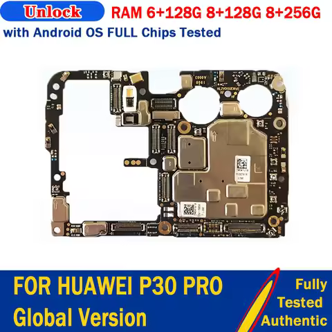 VOG-L29 Global Version For Huawei P30 Pro Original Mainboard 256GB Tested Working w/ All Chips & Fle