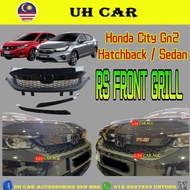 (RS GRILL) Honda City Gn2 2020-2023 Sedan / Hatchback RS Front Bumper Grill Grille With Logo Glossy Black