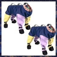 (QTAS) Dog Shoes Leggings Dirty-Proof Suspender Boot Waterproof Dog Anti-Slip Pet Paws Protector for