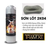 Chai Sơn Lót 2k04 Samurai cao cấp 2 thành phần chống nứt nẻ độ bền bề mặt 5 năm - Lót xám 2k04 Trạm