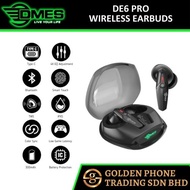 DMES DE6 PRO True Wireless Games Earbuds with Charging Case with Colour Synchronize Bluetooth