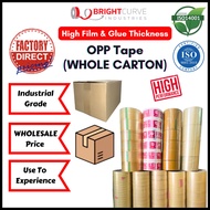 *GUARANTEE LENGTH & MICRON THICK* 1 BOX Premium OPP Tape Clear / Brown 12MM 18MM 24MM 36MM 48MM 72MM
