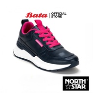 Bata บาจา by North Star รองเท้าผ้าใบสนีคเกอร์ แบบผูกเชือก ลำลองแฟชั่น สวมใส่ง่าย สำหรับผู้หญิง สีขาว 5201079 สีกมท่า 5209079