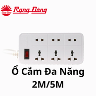 Ổ cắm điện kéo dài đa năng Rạng Đông OC06 6C 10A/2M 10A/5M