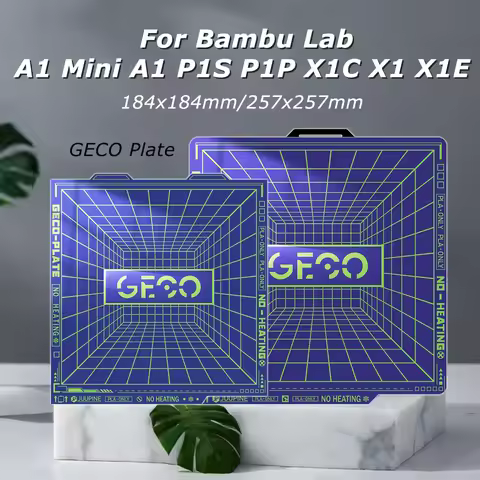 Juupine GECO Plate For Bambu Lab A1 Mini Build Plate PLA Bed Bambulab Cold Plate X1C A1 P1S 0 Heatin