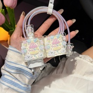 Rotating Horse String Set Cartoon Charger Case USB Cable Protector 20w 18w 35W