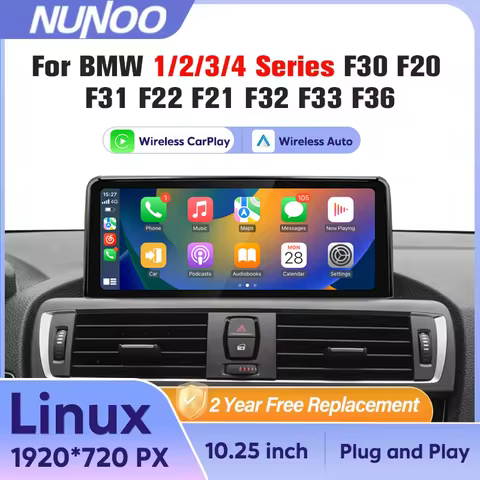 CarPlay Screen For BMW 1 2 3 4 Series F20 F21 F30 F31 F32 F33 F34 Car Multimedia Player Wireless Car