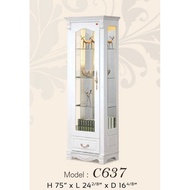 Harga Kilang  Almari Pameran Almari Kayu 1 Pintu 1 Laci