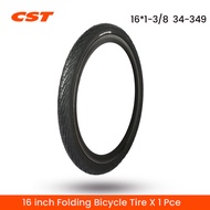 Hizha ยางพับได้ยาง BMX CST 16นิ้วยางรถจักรยานยางล้อนอกขนาดเล็ก16*1 3/8 34-349 60TPI พับได้ยางจักรยาน