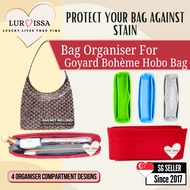 [𝐒𝐆][𝐋𝐮𝐫𝐯𝐢𝐬𝐬𝐚] Bag Insert Organizer For Goyard Boheme Hobo | Felt Bag In Bag Care Organiser | Preven