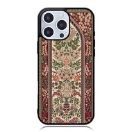 IPhone Case 16 15 14 13 12 11 X XR Xs 8 7 Plus Pro Max SE TPU Rubber Custom Floral Rug Carpet