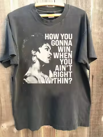 Lauryn Hill Music Shirt, Lauryn Graphic Charcoal Unisex Cotton T-shirt Summer Men's and Women's Loos