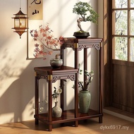 Rectangular Solid Wood Height Indoor Flowerpot Stand Flower Stand Bonsai Multi-Layer Combination Flo