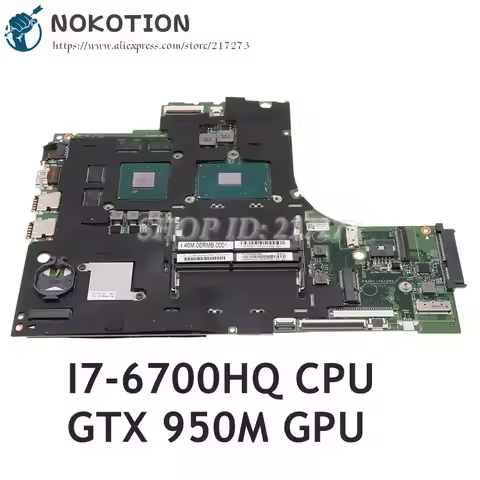 NOKOTION For Lenovo IdeaPad 700-15ISK Laptop Motherboard 15 inch GTX950M SR2FQ I7-6700HQ 5B20K91444 
