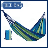 Hammock Swing Canvas Buaian Gantung Camping Hammock Outdoor Buaian Outdoor Bed Hanging Bed Travel Sl
