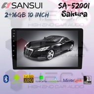 Original Sansui Sakura 2/16 Gb Android 10 Inch Sa-5200I Head Unit Tape