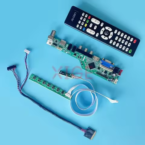 LCD Controller Board Fit B140XW01 B140XW02 B140XW03/04 Analog TV 14" 1366x768 DIY Kit Laptop Screen 