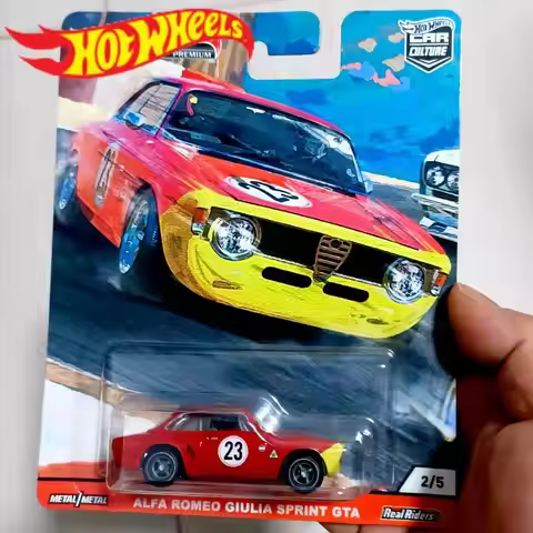 Hot Wheels Premium Car Culture ALFA ROMEO GIULIA SPRINT GTA 1/64 Die-cast Model Cars FPY86 Boy Toys