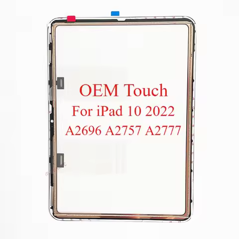 OEM AAA Glass Touch Screen Digitizer Frame Sticker For iPad 10 10.9 A2696 A2757 A2777 LCD Repair