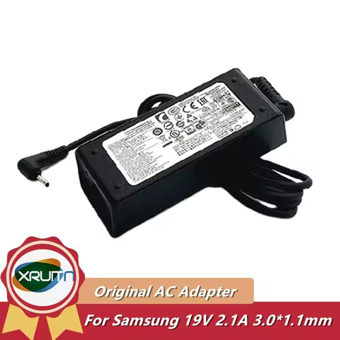Genuine 19V 2.1A 40W AC Adapter Charger For Samsung NP900X3C NP900X4C NP900X3A NP900X3L 535U3C Lapto