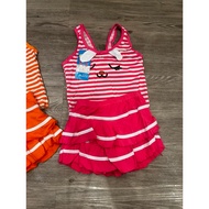 3-5y kids swimsuit 2 piece skirt pants children's swimsuit/