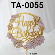 TA55 - Acrylic Cake Topper Decoration HAPPY BIRTHDAY
