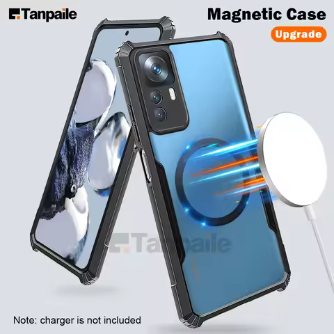 Magnetic Case For Xiaomi 12T Pro Mi 10T 11T 9T 13T 14T Mi12T Mi11T Mi10T Shockproof Wireless Chargin