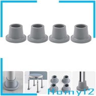 [HOMYL2] Set of 4 Shower Chair Feet for Bath Stool, Easy to Install Replacement Tips 1 1/8inch for H
