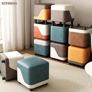 EIONG8686FT Small Stool, Technical Cloth Breathable Nordic Stool, Creative Design Colorful Multifunc
