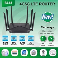 Upgrade Router Modem B618 4g Wifi 6 Antennas Fast Speed Modified 300mbps 4 RJ45 WIFI Router With Sim