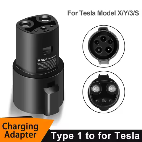 EV Adapter Type1 J1772 To For Tesla EV Charger Adapter Latch For Model 3 /S/Y/X Electric Vehicle Car