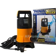 TAKARA ปั๊มจุ่ม ไดโว่ ปั๊มแช่ น้ำสกปรก รุ่น ECO-400A (ไม่มีลูกลอย) 400W ปริมาณน้ำ 7,500 ลิตรต่อชั่วโ