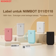 Niimbot D11/D110 Label Machine Bluetooth Connection Printer Barcode Portable Mini Thermal Label Prin