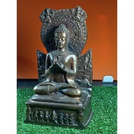 Buddha Amulet Lap Width 5 Inches Ban Nat Temple Provincekalasin Year 61 Metal Material