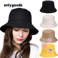 ONLY Bucket Hat Spring Summer Panama Hat Anti-UV Foldable Sun Hat